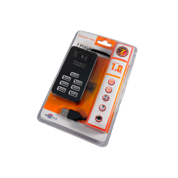 USB HUB на 7 портів USB 2.0 з вимикачем (Model:P-1602), у блістері, 4-1070, активний