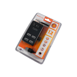 USB HUB на 4 порти USB 2.0 з вимикачем (Model:P-1601), у блістері, 4-1033, активний