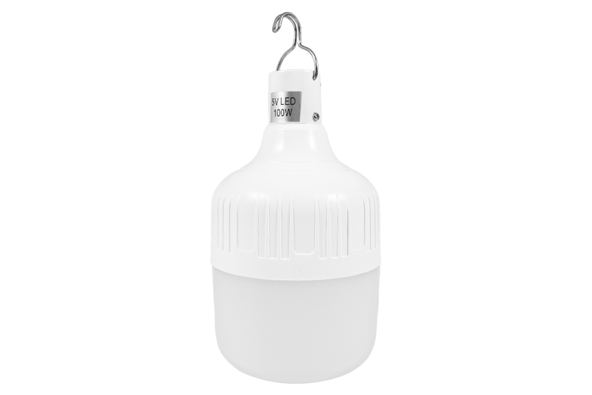 Лампа-ліхтар №4 акум 18650, з гачком 7W 560LM 5V 1200mAH 6500K Mini USB 30см, 3 режими, 95*160мм