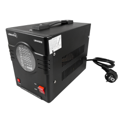 Стабілізатор напруги релейний однофазний 2000VA 1600Вт 170-270В чорний LM40303 гарантія 2 роки Лємансо