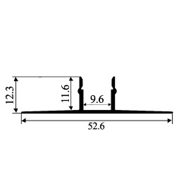 Профиль алюминиевый анодированный LEDUA АЛ-36 для LED ленты для гипсокартона 2 м