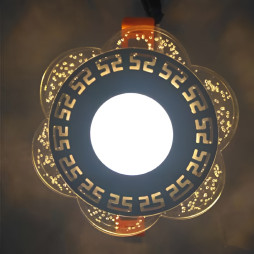 LED панель Lemanso "Афіни" 3+3W з жовтою підсвіткою 350Lm 4500K 175-265V / LM1018 коло