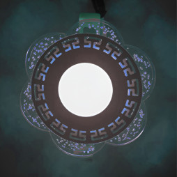 LED панель Lemanso "Афіни" 3+3W з синьою підсвіткою 350Lm 4500K 175-265V / LM1018 коло