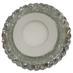 LED панель Lemanso "Вулкан" 3+3W з синьою підсвіткою 350Lm 4500K 175-265V / LM1006 коло