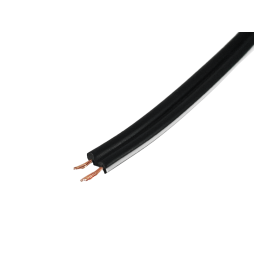 Провід акустичний ШВП 2х0,22 чорний алюміній мідь (упаковка 100м) 7-0341А