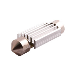 Светодиодная автолампа C5W SV8.5 с обманкой 12В 41мм SMD3014-20led белый