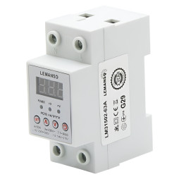 Реле напруги Lemanso LM31502-63A "Щит" гарантія 2 роки
