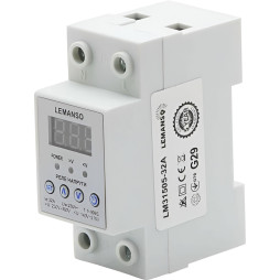 Реле напруги Lemanso LM31505-32A "Щит" гарантія 5 років