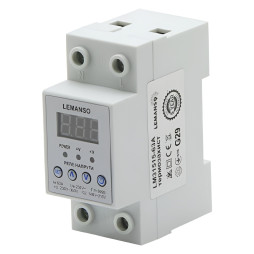 Реле напруги Lemanso із термозахистом LM31515-63A "Щит" гарантія 5 років