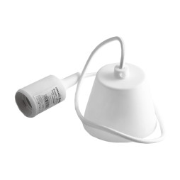 Подвес пластиковый Т-образный для LED лампы Lemanso Е27 белый 1 м (LMA074)