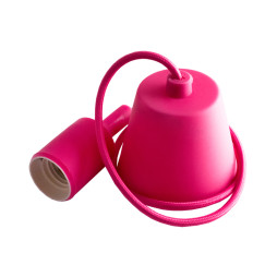 Подвес пластиковый Т-образный для LED лампы Lemanso Е27 розовый 1 м (LMA074)