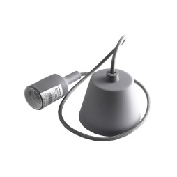 Подвес пластиковый Т-образный для LED лампы Lemanso Е27 серый 1 м (LMA074)