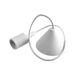 Подвес пластиковый V-образный для LED лампы Lemanso Е27 белый 1 м (LMA072)