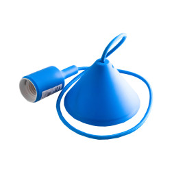 Подвес пластиковый V-образный для LED лампы Lemanso Е27 синий 1 м (LMA072)