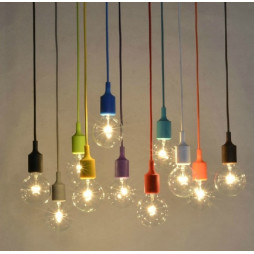 Подвес пластиковый V-образный для LED лампы Lemanso Е27 фиолетовый 1 м (LMA072)