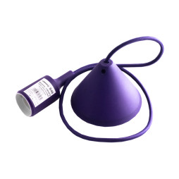 Подвес пластиковый V-образный для LED лампы Lemanso Е27 фиолетовый 1 м (LMA072)