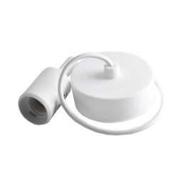 Подвес силиконовый для LED лампы Lemanso Е27 белый 1 м (LMA073)