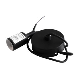 Подвес силиконовый для LED лампы Lemanso Е27 черный 1 м (LMA073)