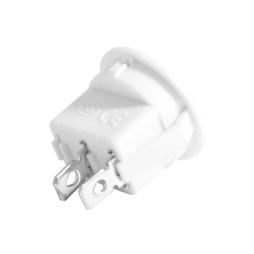 Переключатель круглый ON-OFF 2pin белый (KCD1-101-8)