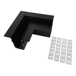 Угловой соединитель для низковольтного встраиваемого шинопровода САВМ1002 черный LD2006 Ardero