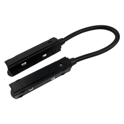 Угловой коннектор питания для низковольтного шинопровода черный гибкий LD3002 Feron