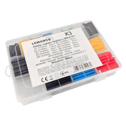 Набор термо-трубок в коробке 38/45мм 580шт коэф. усадки 2:1/LMA2797 Лемансо