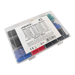 Набор термо-трубок в коробке 45мм 560шт коэф. усадки 2:1/LMA2796 Лемансо