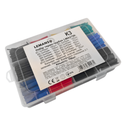 Набор термо-трубок в коробке 45мм 750шт коэф. усадки 2:1/LMA2798 Лемансо