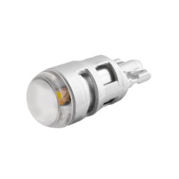 Светодиодная автолампа с линзой T10 W5W 12В SMD3030 белый