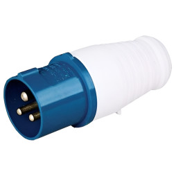 Вилка переносная LM2000 (ОП) Lemanso 16А/3п (2п+н) 220-240V IP44 синяя