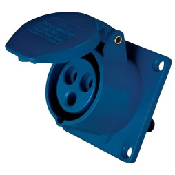 Гніздо врізне LM2022 (ГВ) Lemanso 16А/3п (2п+н) 220-240V IP44 синє LEE-413