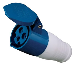 Гніздо переносне LM2014 (ГП) Lemanso 16А/3п (2п+н) 220-240V IP44 синє