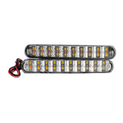 Денні ходові вогні 5050-20smd білий 3030-10smd жовтий з поворотом 12V LEDUA