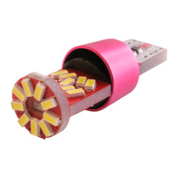 Светодиодная автолампа T10 W5W с обманкой 12В SMD4014-27led белый