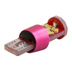 Светодиодная автолампа T10 W5W с обманкой 12В SMD4014-27led белый