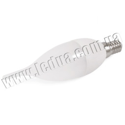 Светодиодная лампа E14 C37 6Вт свеча на ветру 220V 3000к