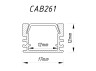 Профіль для світлодіодної стрічки Feron CAB261