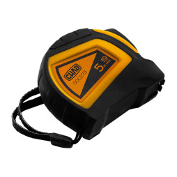 Рулетка прогумована з автостопом, подвійний зацеп 5м*19мм 500273 СИЛА