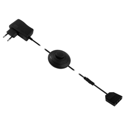 Комплект драйвер 12W+ножний вимикач+розподільча коробка 3 виходи,чорний 12V LEDUA