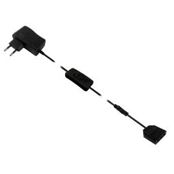 Комплект драйвер 12W+ручний вимикач+розподільча коробка 3 виходи, чорний 12V LEDUA