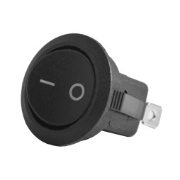 Вимикач KCD1-101-8 6А 250VAC LSW06 чорний LEDUA