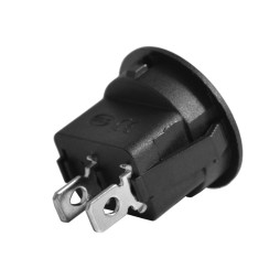 Вимикач KCD1-101-8 6А 250VAC LSW06 чорний LEDUA