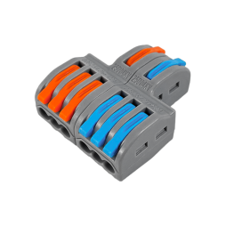 Клема з'єднувальна (2+6) двостороння LMA2626 кольорові прапорці Лємансо