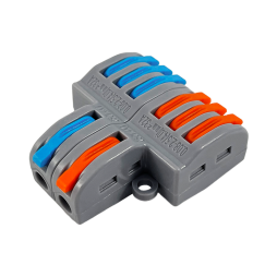 Клема з'єднувальна (2+6) двостороння LMA2626 кольорові прапорці Лємансо