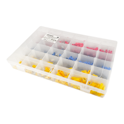 Набор железных клемм обжимных Lemanso LM2634 с изоляцией 540 шт