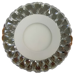 LED панель Lemanso "Іній" 3+3W з рожевою підсвіткою 350Lm 4500K 175-265V / LM1004 коло