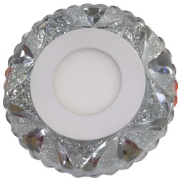 LED панель Lemanso "Лід" 3+3W з жовтою підсвіткою 350Lm 4500K 175-265V / LM1008 коло