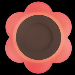 LED панель Lemanso "Молочна ромашка" 3+3W з червоною підсвіткою 350Lm 4500K 175-265V / LM908 коло