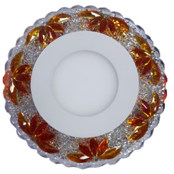 LED панель Lemanso "Пальма" 3+3W з синьою підсвіткою 350Lm 4500K 175-265V / LM1010 коло