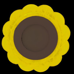 LED панель Lemanso "Ромашка" 3+3W з жовтою підсвіткою 320Lm 4500K 175-265V / LM909 коло